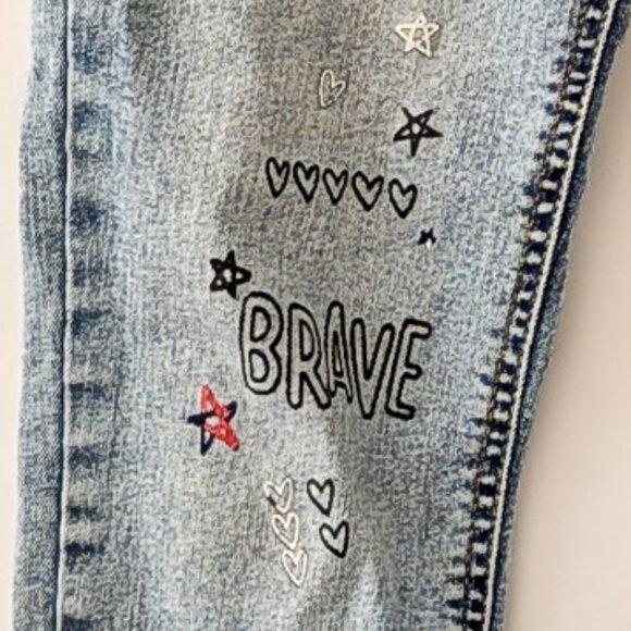 Cat & Jack Unicorn Doodle Jegging GUC Girls size 12 - Picture 8 of 8